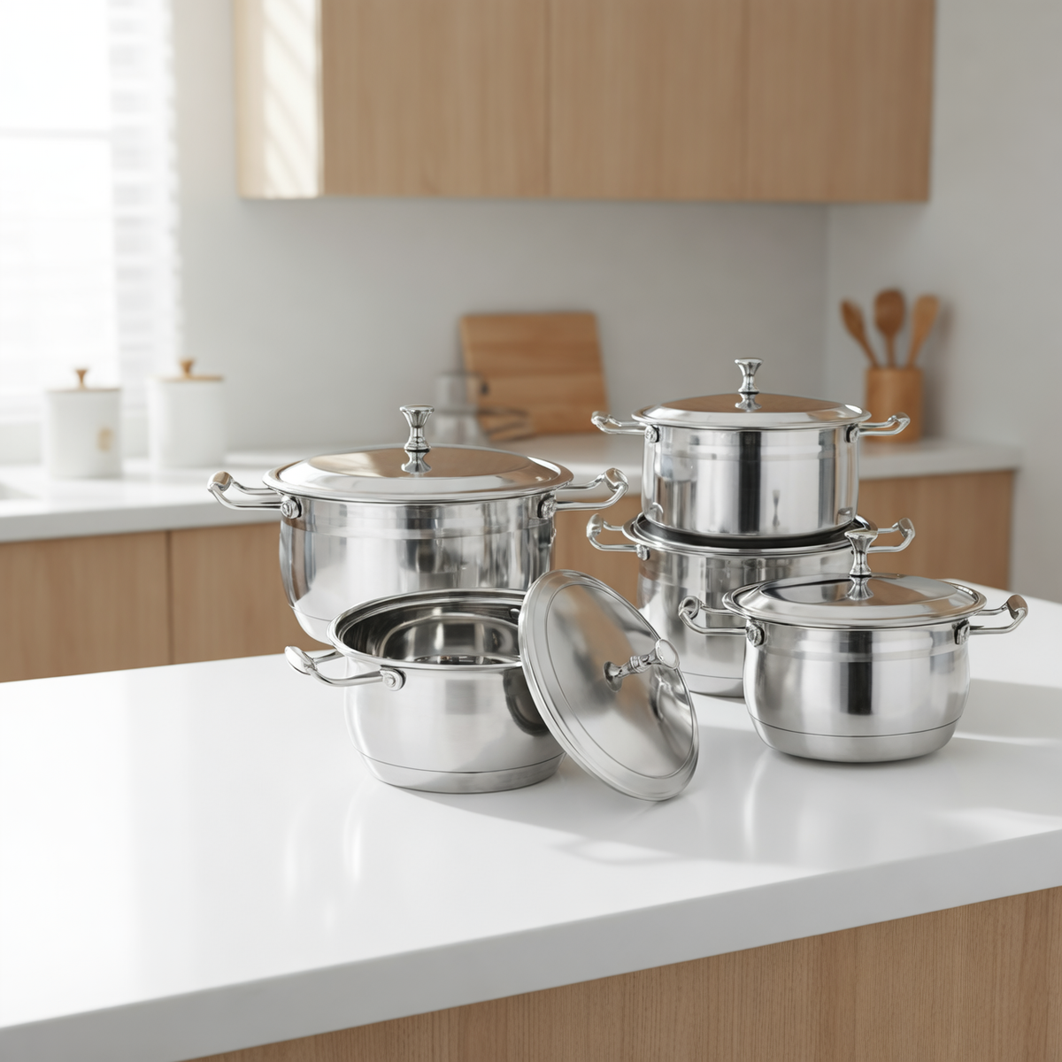 Modern Stackable Pot Set